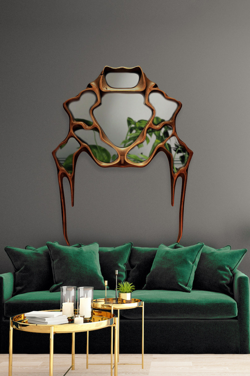 interior design for living area or reception with armchair,plant,on wooden floor and classic wall background / 3d illustration,3d rendering